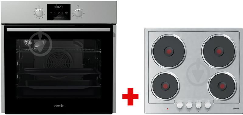 Духова шафа Gorenje BO 635 E30X + варильна поверхня E 6N1 BX - фото 1