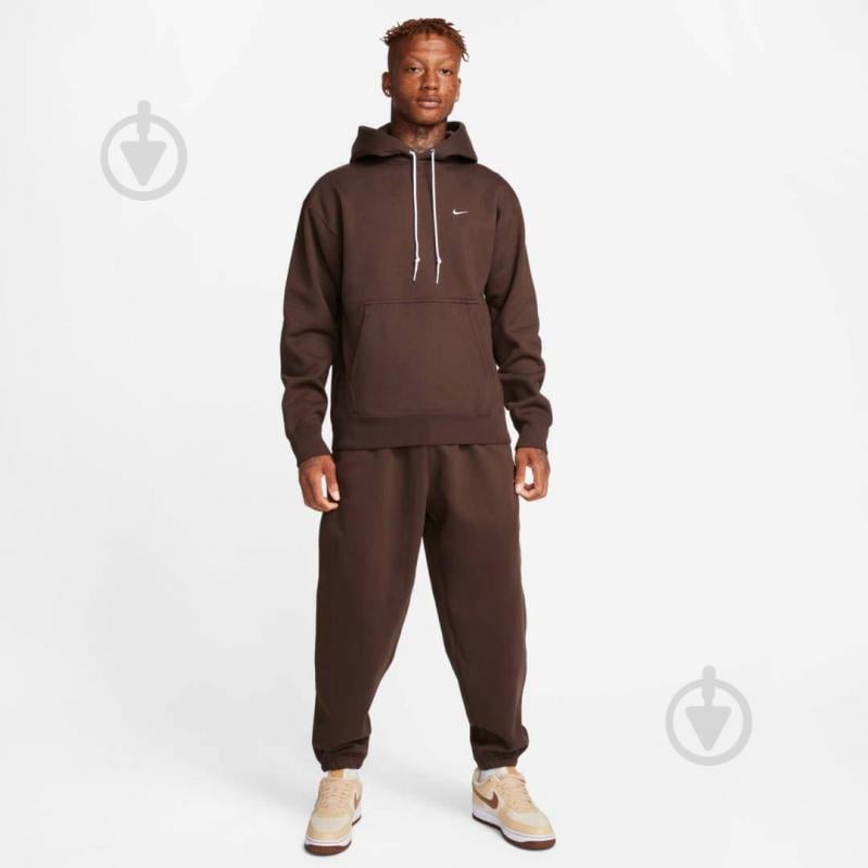 Джемпер Nike NK SOLO SWSH FLC PO HOODIE DX1355-237 р.2XL коричневый - фото 6