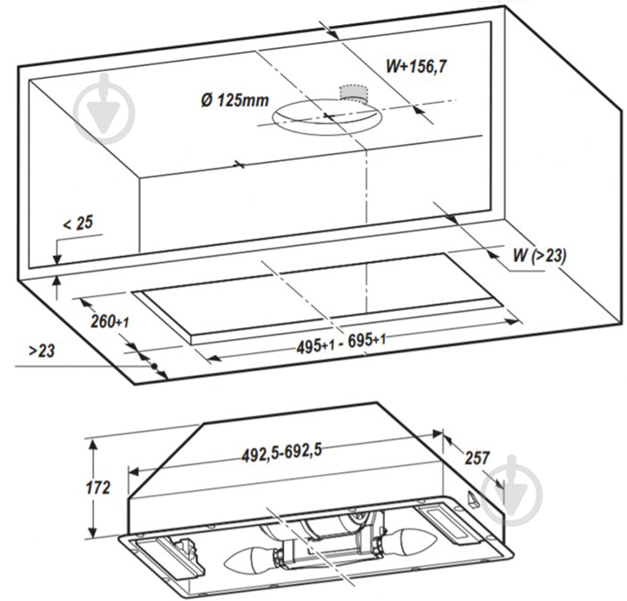 Витяжка Whirlpool WCT64FLYX - фото 2