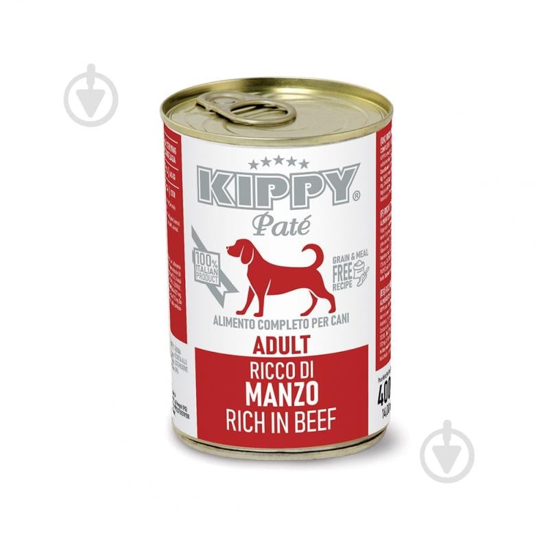 Корм влажный KIPPY с говядиной паштет 400 г - фото 1 Корм влажный KIPPY с говядиной паштет 400 г - фото 1