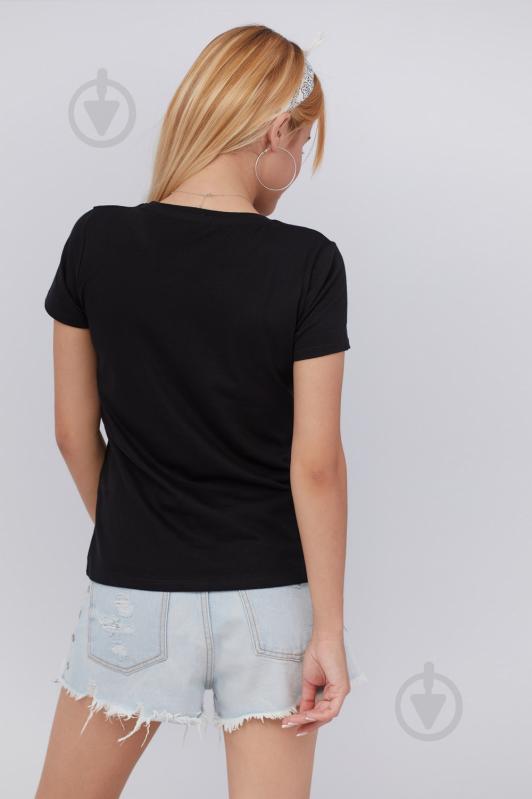 Футболка YAPPI Basic WB1043 р.M чорний - фото 3