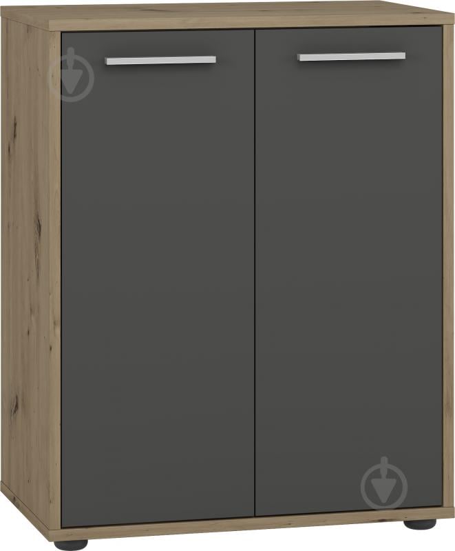 Тумба підлогова Грейд Рені 2д 600x750x359 мм дуб крафт золотий/графіт сірий - фото 1