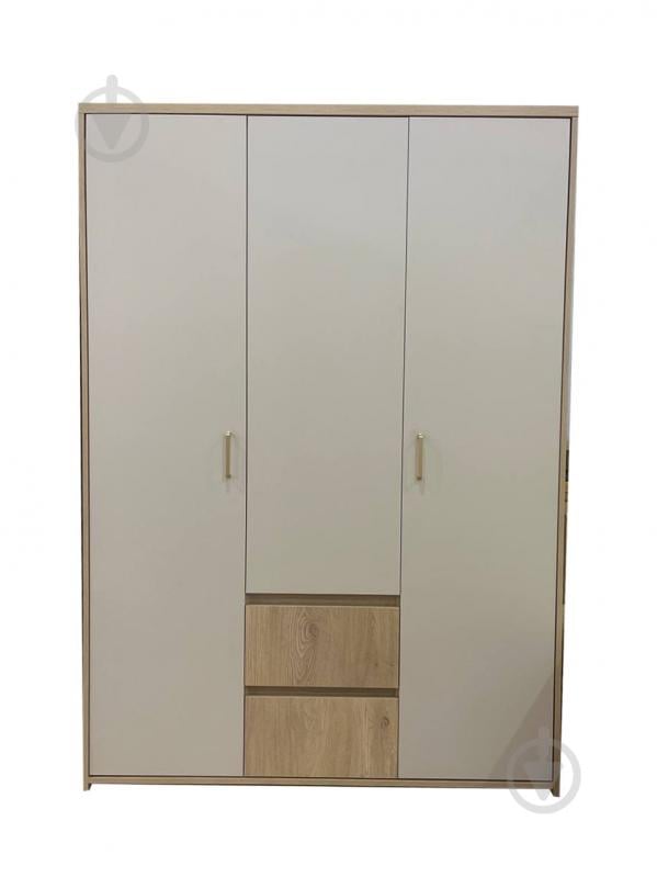 Шкаф для одежды Kartissa Макадамия 3д2ш 2065х1420х510 мм дуб кремона торро / макадамия - фото 1