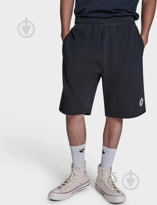 Шорты Converse CHUCK PATCH SHORT (FRENCH TERRY) CVM6B115-BLK р. M черный - фото 1