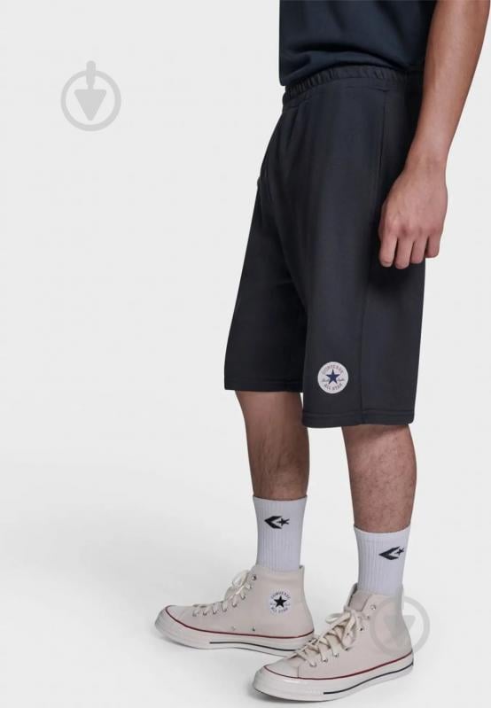 Шорты Converse CHUCK PATCH SHORT (FRENCH TERRY) CVM6B115-BLK р. M черный - фото 2