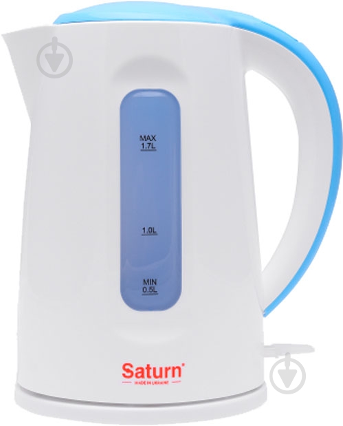 Электрочайник Saturn ST-EK8439 White/Blue - фото 1 Электрочайник Saturn ST-EK8439 White/Blue - фото 1