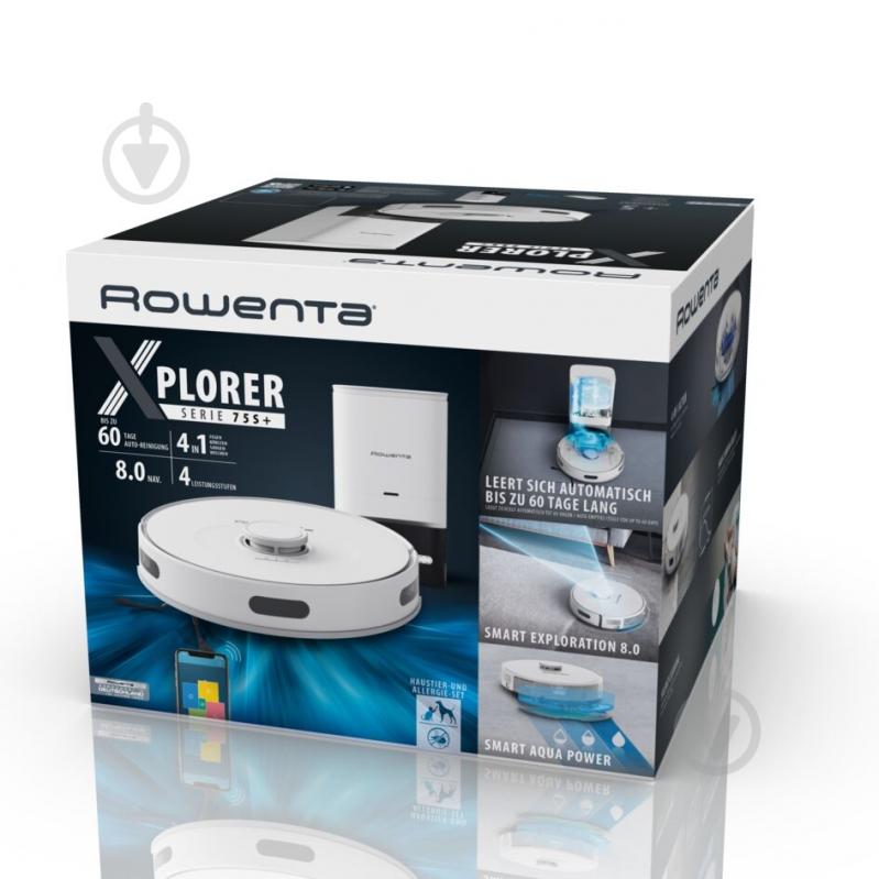 ВІТРИНА! Робот-пилосос Rowenta X-PLORER Serie 75 S+ RR8597WH white - фото 10 ВІТРИНА! Робот-пилосос Rowenta X-PLORER Serie 75 S+ RR8597WH white - фото 10