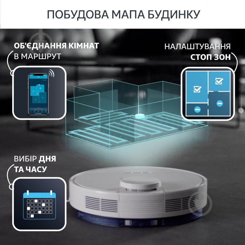 ВІТРИНА! Робот-пилосос Rowenta X-PLORER Serie 75 S+ RR8597WH white - фото 3 ВІТРИНА! Робот-пилосос Rowenta X-PLORER Serie 75 S+ RR8597WH white - фото 3