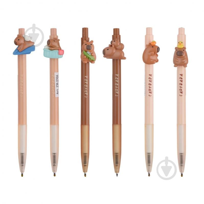 Ручка шариковая Forme Capybara Toy 0,7 мм синяя - фото 2 Ручка шариковая Forme Capybara Toy 0,7 мм синяя - фото 2