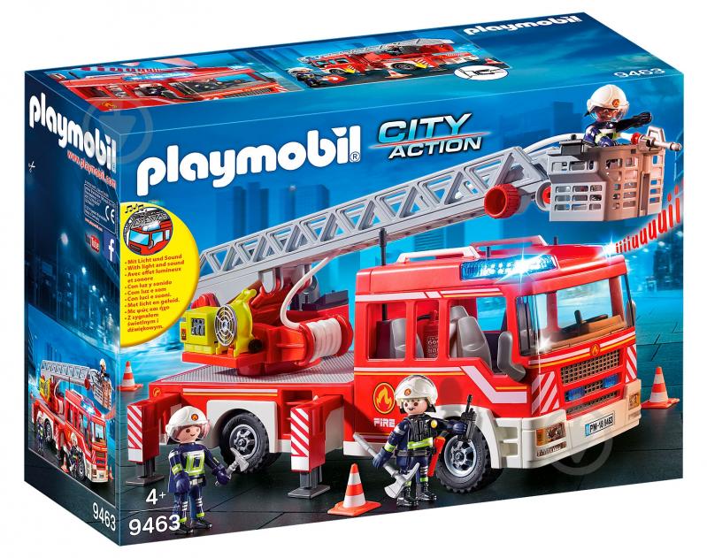 Конструктор Playmobil Пожарная машина с лестницей 9463 - фото 1