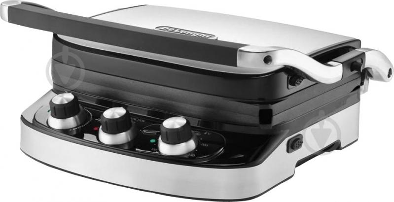 Гриль-барбекю Delonghi CGH 900 Steel BK - фото 2