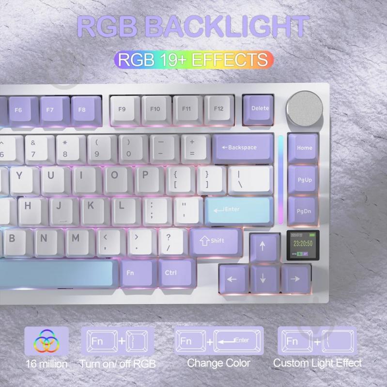 Клавиатура игровая attack shark (X820ULTRAGA_AS) white - фото 4