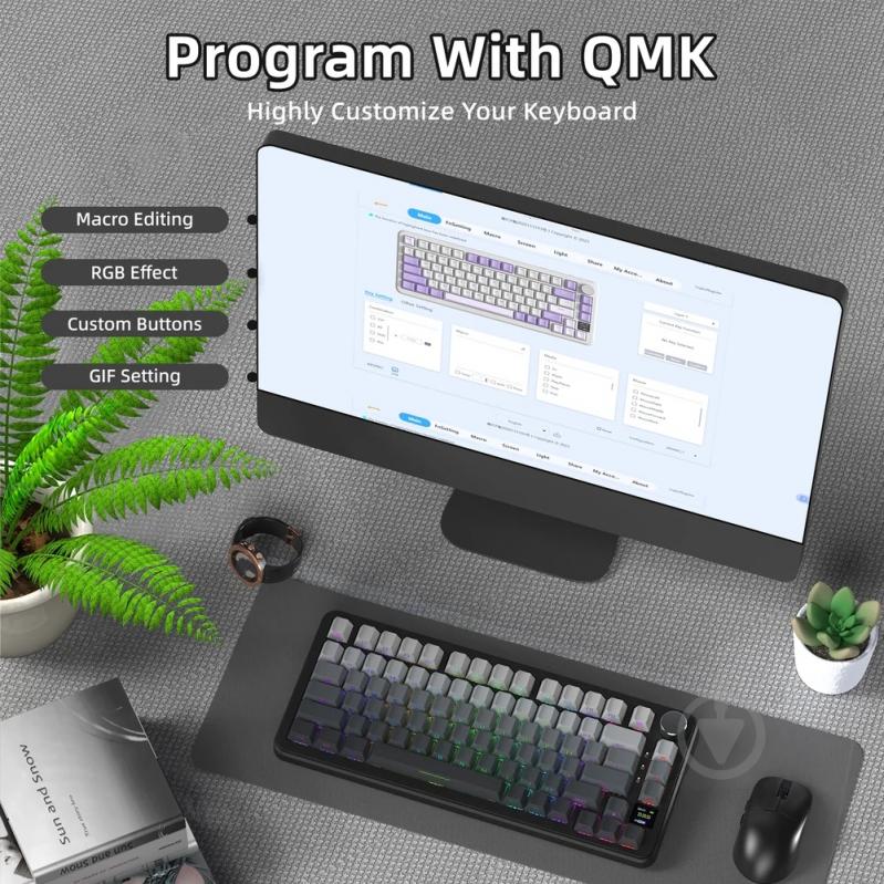 Клавиатура игровая attack shark (X85PROMN_AS) black - фото 7