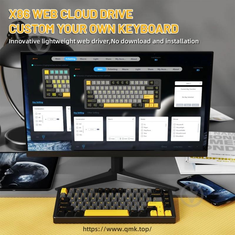 Клавиатура игровая attack shark (X86SB_AS) black - фото 9