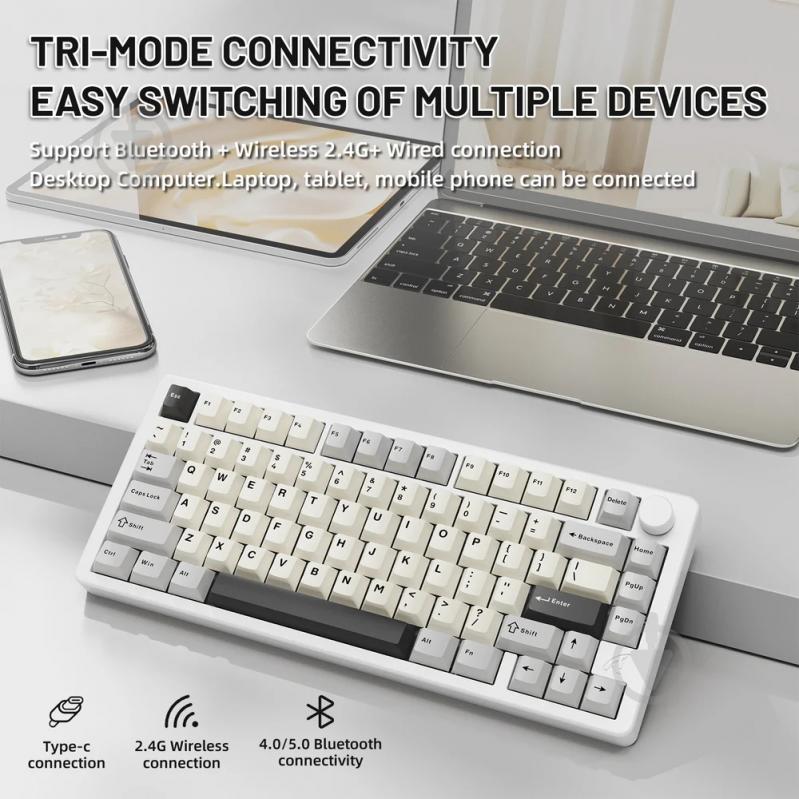 Клавиатура игровая attack shark (X86SW_AS) white - фото 3