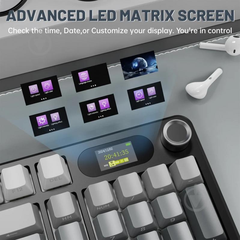 Клавиатура игровая attack shark (X98PROMN_AS) black - фото 8