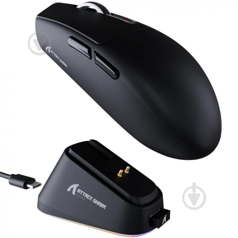Мышь attack shark G3 PRO Wireless/Bluetooth black (G3PROB_AS) - фото 1