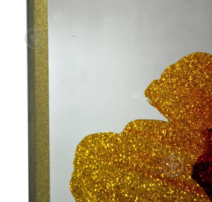 Дзеркало декоративне SEAPS Gerbera Glitter Gold №3386 930x930x40 мм разноцветный - фото 2