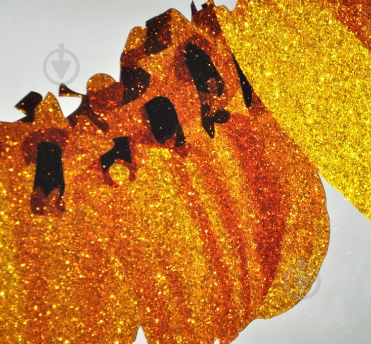 Дзеркало декоративне SEAPS Gerbera Glitter Gold №3386 930x930x40 мм разноцветный - фото 4
