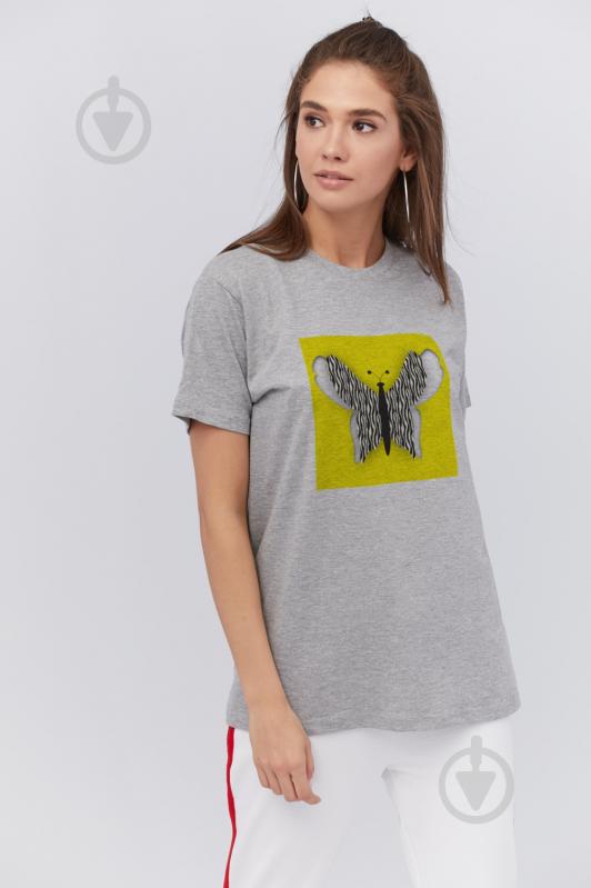 Футболка YAPPI Oversize WG3093 р.M серый - фото 1