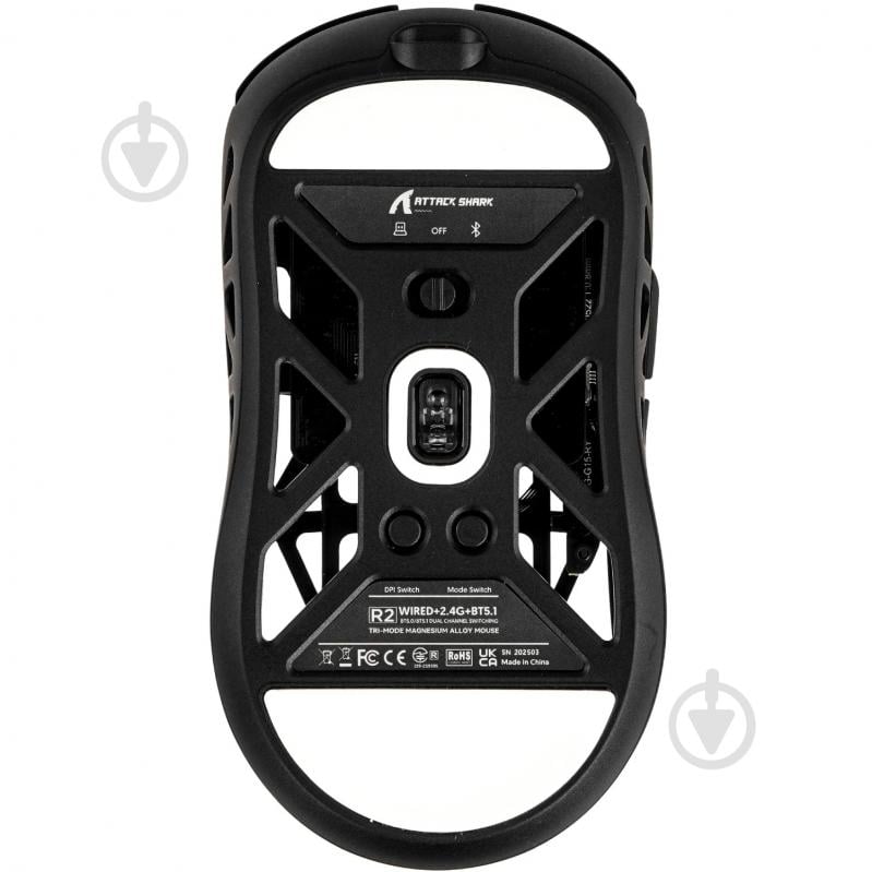 Мышь attack shark R2 Wireless/Bluetooth black (R2B_AS) - фото 6