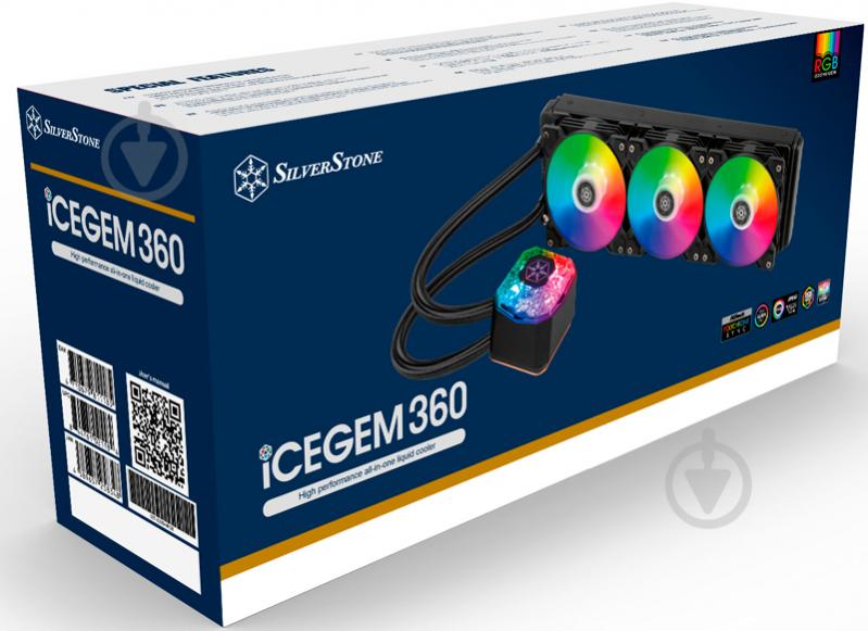 Cистема рідинного охолодження SilverStone IceGem 360 ARGB (SST-IG360-ARGB) - фото 14