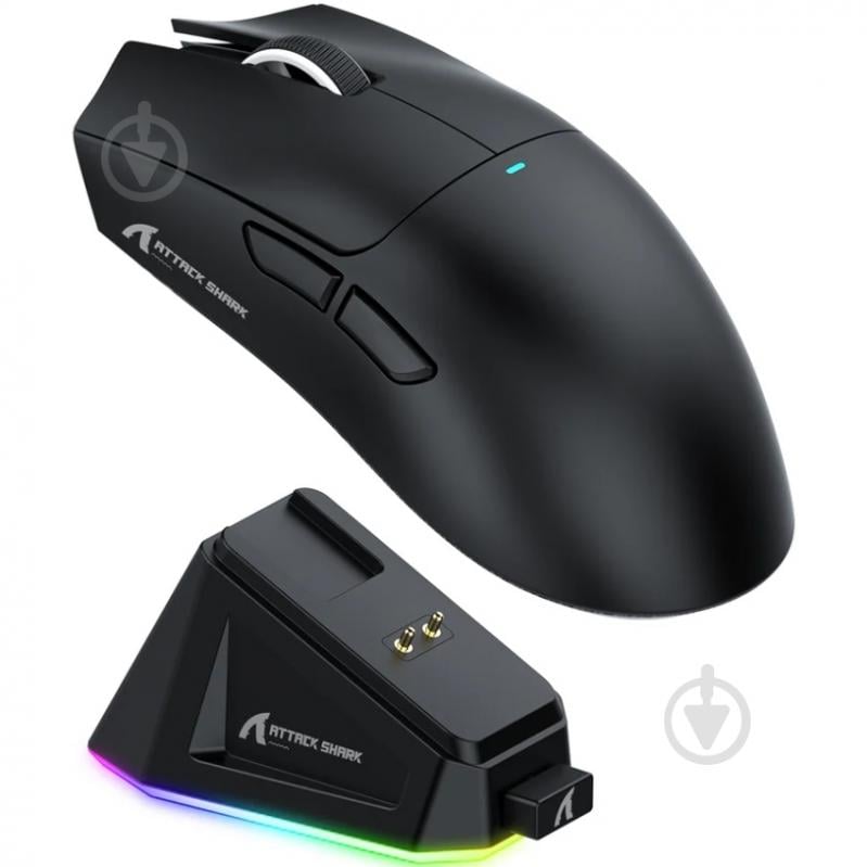Мышь attack shark X11 Wireless/Bluetooth black (X11B_AS) - фото 5