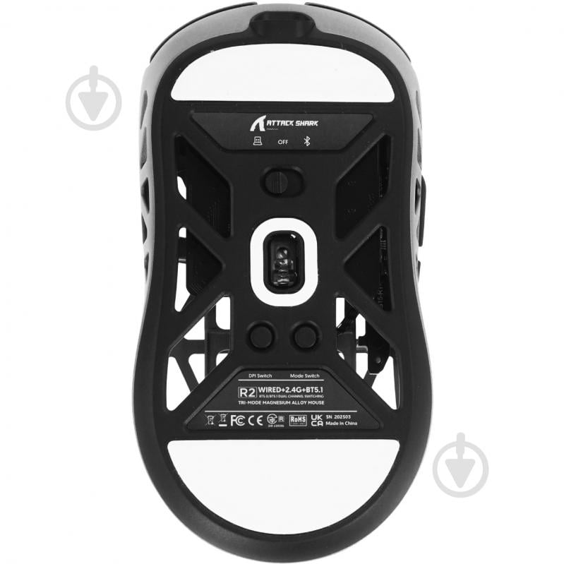 Мышь attack shark R2 Wireless/Bluetooth grey (R2SGR_AS) - фото 5