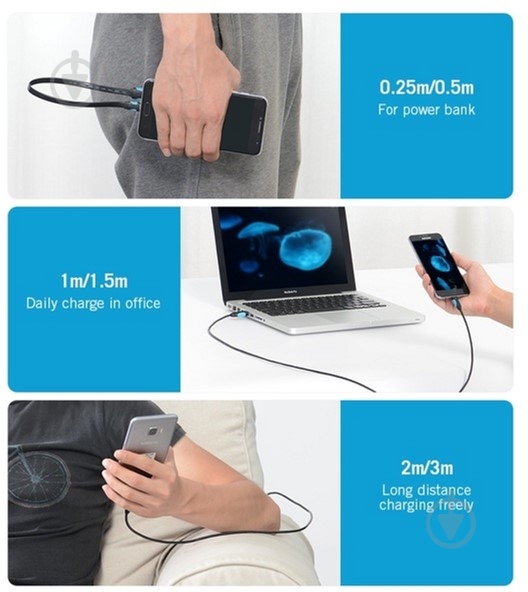 Кабель Vention USB-A 2.0 - microUSB B 1 м черный (VAS-A04-B100-N) - фото 11 Кабель Vention USB-A 2.0 - microUSB B 1 м черный (VAS-A04-B100-N) - фото 11