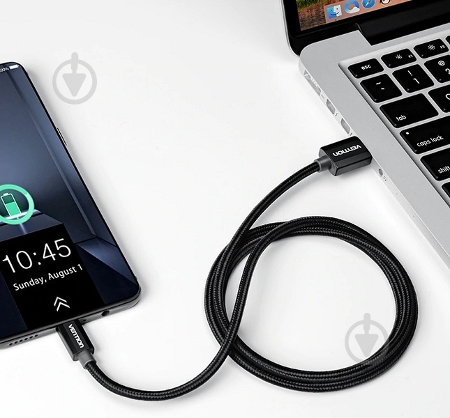 Кабель Vention USB-A 2.0 - microUSB B, 2 м черный (CADBH) - фото 8 Кабель Vention USB-A 2.0 - microUSB B, 2 м черный (CADBH) - фото 8