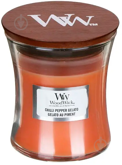 Свічка ароматична Woodwick Medium Chilli Pepper Gelato 275 г - фото 1