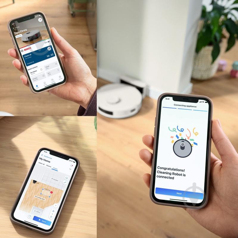 Робот-пилосос мийний Bosch Spotless BCRC1W white - фото 13 Робот-пилосос мийний Bosch Spotless BCRC1W white - фото 13