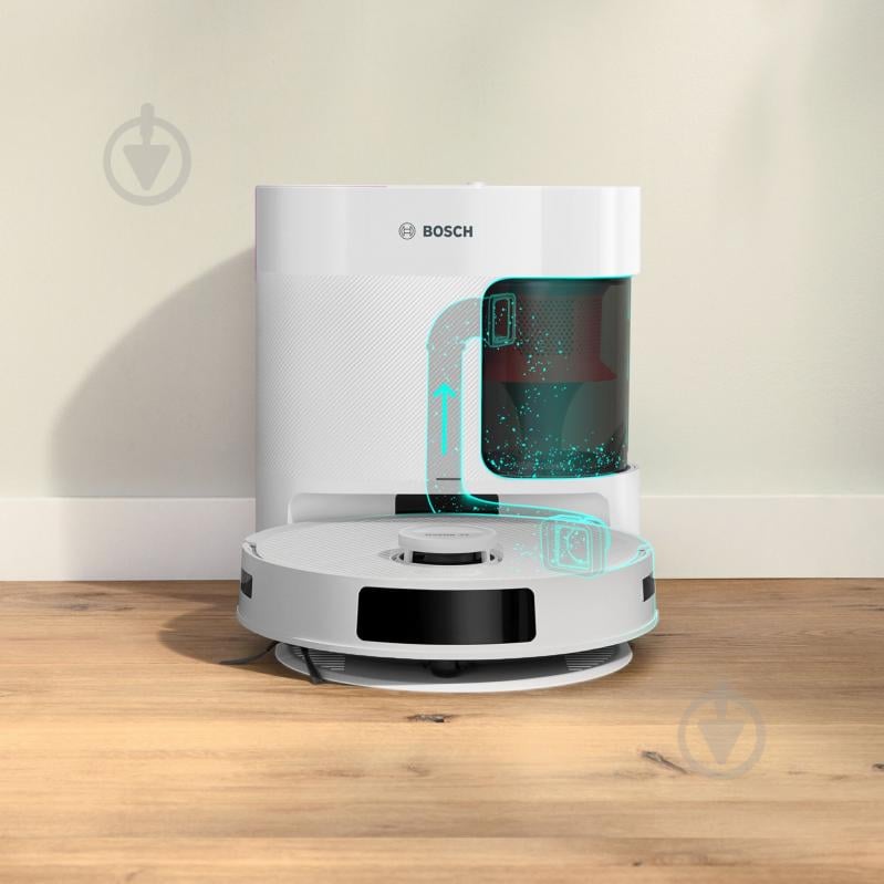 Робот-пилосос мийний Bosch Spotless+ BCRD1W white - фото 3 Робот-пилосос мийний Bosch Spotless+ BCRD1W white - фото 3