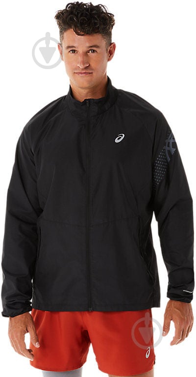 Ветровка Asics ICON JACKET 2011C733-001 р.XL черная - фото 1