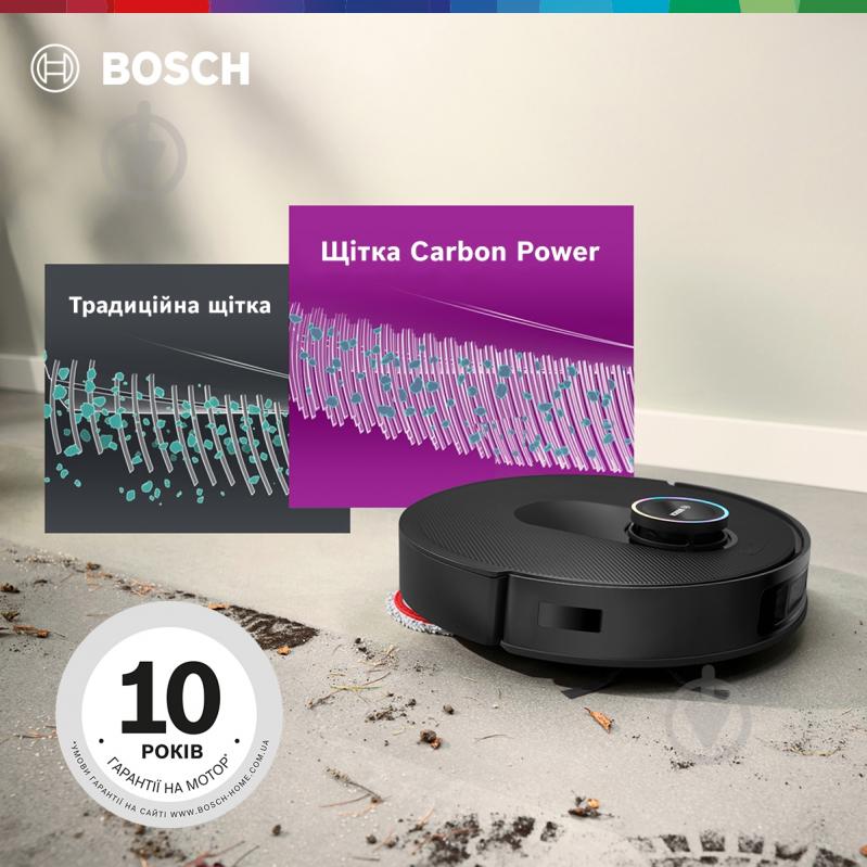 Робот-пылесос моющий Bosch Spotless Max Cam BCRDW3BX black - фото 23