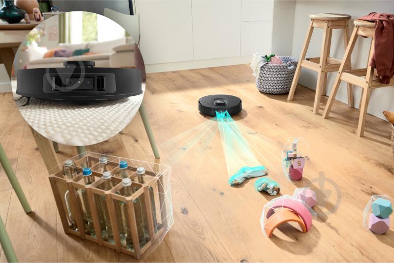 Робот-пылесос моющий Bosch Spotless Max Cam BCRDW3BX black - фото 8
