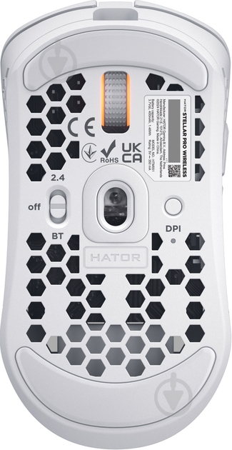 Мышь Hator Stellar Pro Wireless white (HTM551) - фото 6 Мышь Hator Stellar Pro Wireless white (HTM551) - фото 6