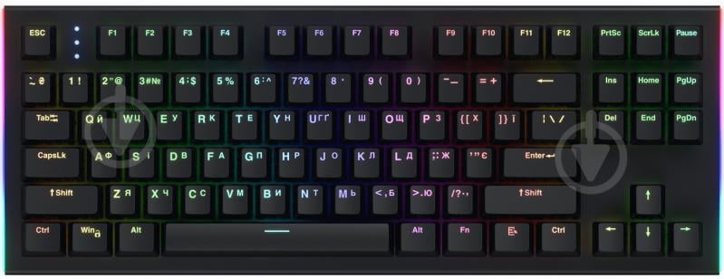 Клавіатура Hator Gravity X TKL Orange (HTK550UA) black - фото 1
