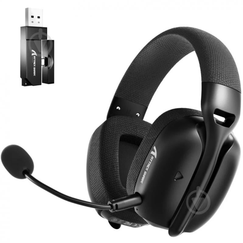 Гарнитура игровая attack shark L80PRO Wireless black (L80PROB_AS) - фото 2