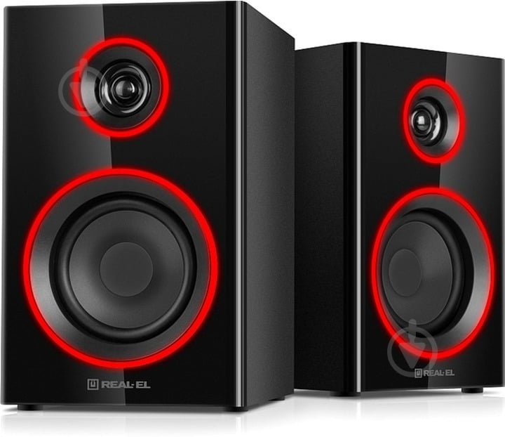 Акустическая система Real-el S-410 2.0 black (EL121200016) - фото 2