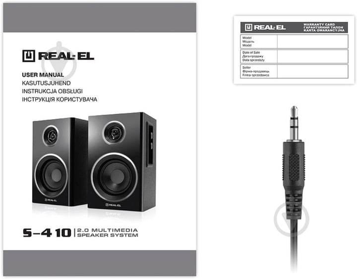 Акустическая система Real-el S-410 2.0 black (EL121200016) - фото 9