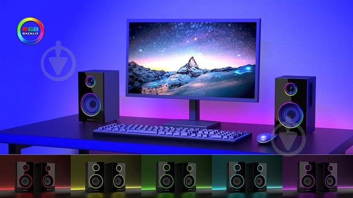 Акустическая система Real-el S-410 2.0 black (EL121200016) - фото 11