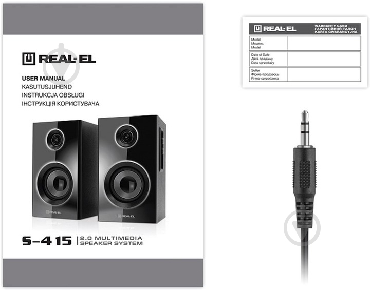 Акустическая система Real-el S-415 2.0 black (EL121200017) - фото 14