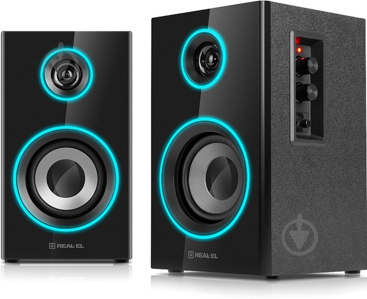 Акустическая система Real-el S-415 2.0 black (EL121200017) - фото 3