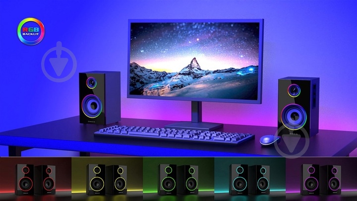 Акустическая система Real-el S-415 2.0 black (EL121200017) - фото 9
