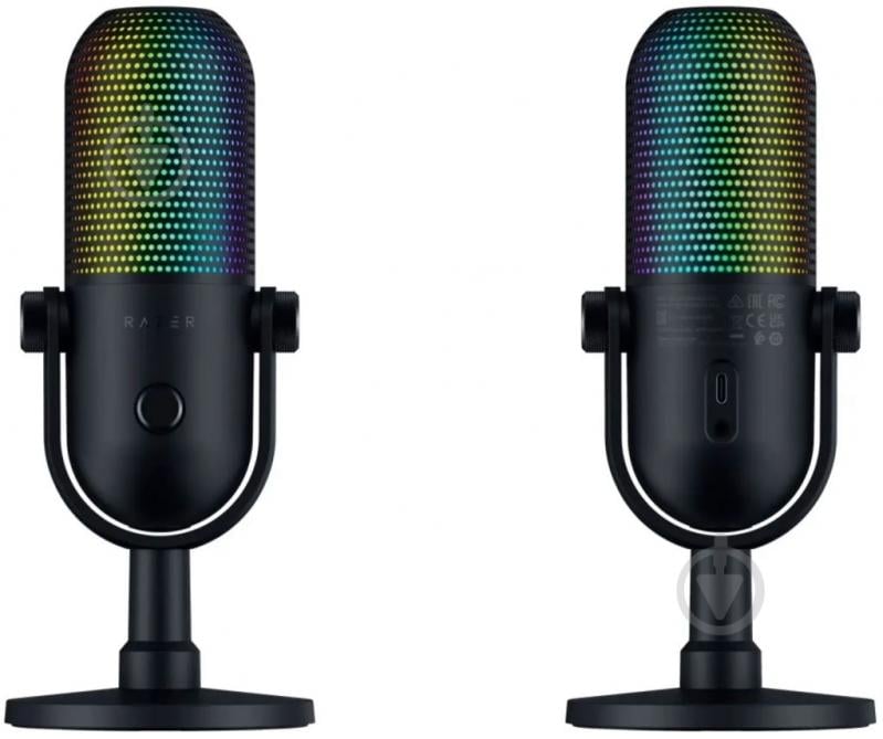 Мікрофон Razer Seiren V3 Chroma Black (RZ19-05060100-R3M1) - фото 2 Мікрофон Razer Seiren V3 Chroma Black (RZ19-05060100-R3M1) - фото 2
