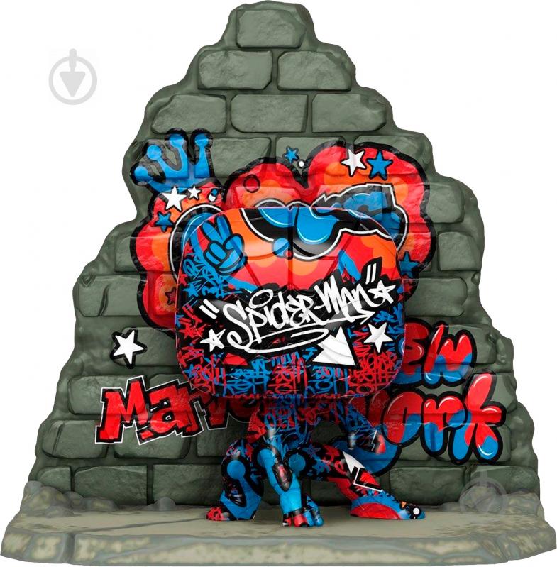 Фигурка с подсветкой Funko Deluxe Bobble Marvel Spider-Man Street Art Collection 49544 (FUN25492130) - фото 1