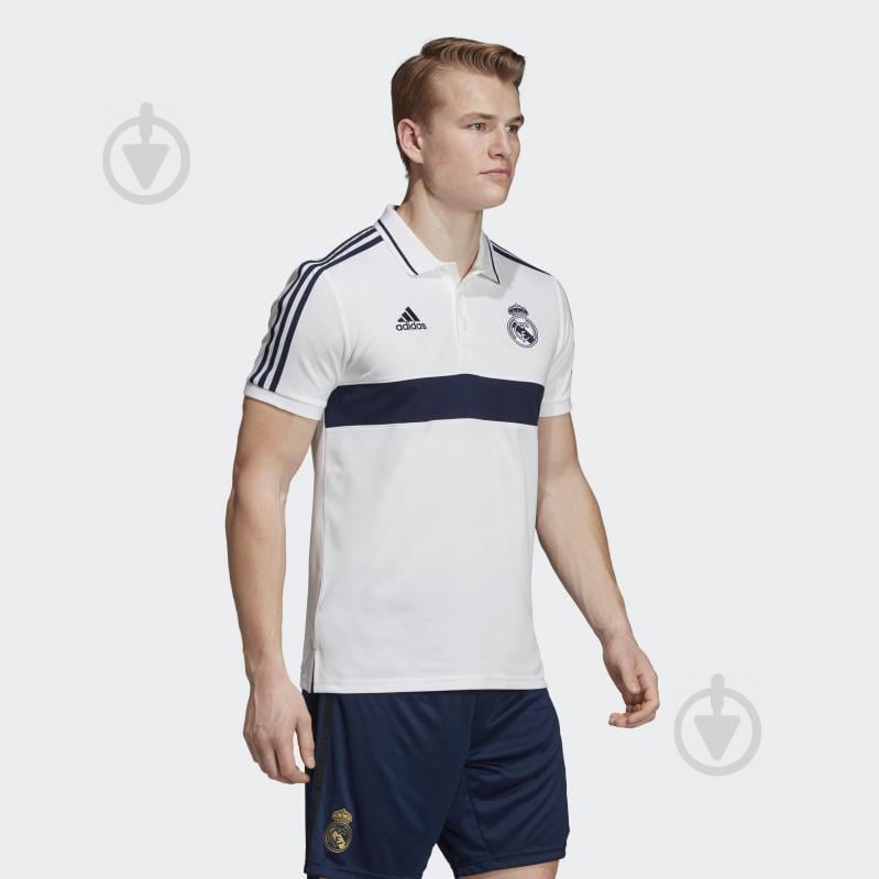 Поло Adidas REAL POLO DX8707 р.S білий - фото 4