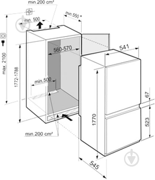 Вбудовуваний холодильник Liebherr ICBSd 5122 - фото 3