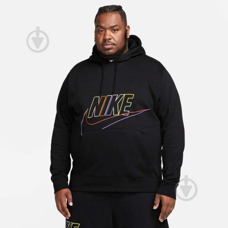 Джемпер Nike CLUB+ BB PO HOODIE MCF DX0541-010 р.M черный - фото 7